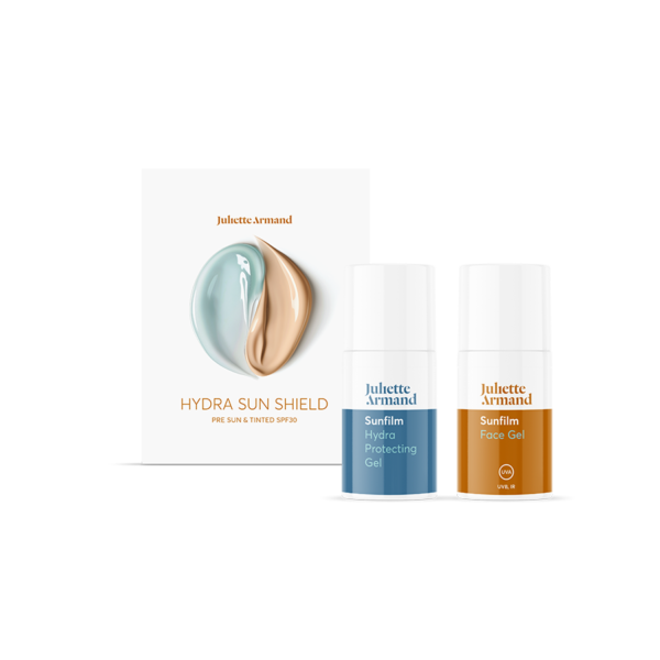 Hydra Sun Shield: Pre Sun & SPF30 2 × 15 ml | Juliette Armand
