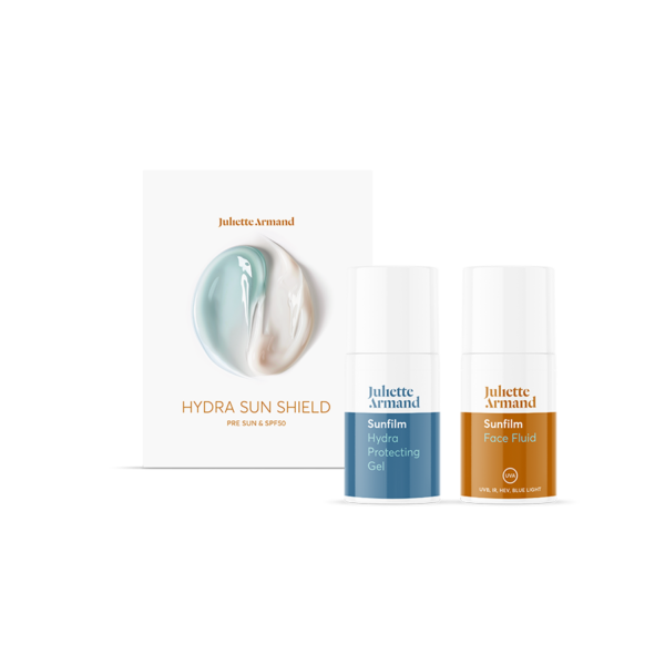 Hydra Sun Shield: Pre Sun & SPF50 2 × 15 ml | Juliette Armand