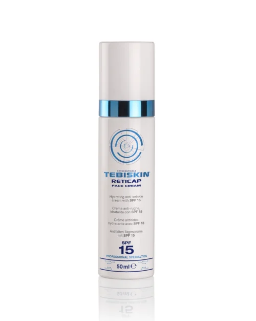 TEBISKIN® Reticap Face Cream SPF 15 – priešraukšlinis veido kremas su retinoliu, 50 ml