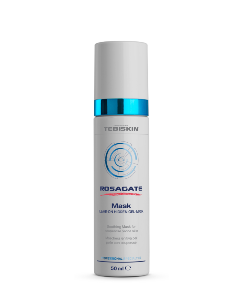 TEBISKIN® Rosagate Mask Leave-On – nenuplaunama raminanti veido kaukė paraudusiai odai, 50 ml